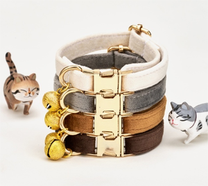 Katzen halsband Weißer Hanf Katzen halsbänder Breakaway mit Sicherheits schnalle Katzen halsband für Katzen und Hunde Verstellbares Haustier zubehör Zubehör - Product Image 2