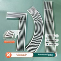 Grille rectangulaire personnalisée à montage au plafond pour sortie d'air conditionné central, diffuseur d'air de retour et port d'inspection à persiennes