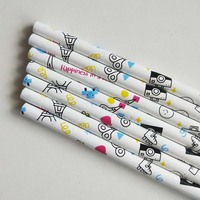 Crayon HB avec gomme sur le dessus