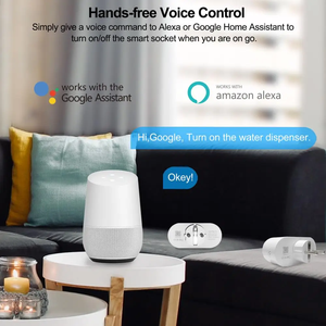ปลั๊กอัจฉริยะ Tuya พร้อมฟังก์ชันวัดพลังงาน ตั้งเวลา ควบคุมผ่าน WiFi ช่องเสียบคู่ 16A 2 in 1 รองรับปลั๊กแบบ EU ใช้งานร่วมกับ Alexa และ <span class=keywords><strong>Hey</strong></span> <span class=keywords><strong>Google</strong></span> ได้ - Product Image 4
