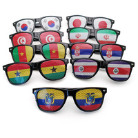 Lunettes de soleil personnalisées 2026 pour match de football, couleurs orange, blanc, vert, drapeau national de la Côte d'Ivoire, avec protection UV400, à prix abordable