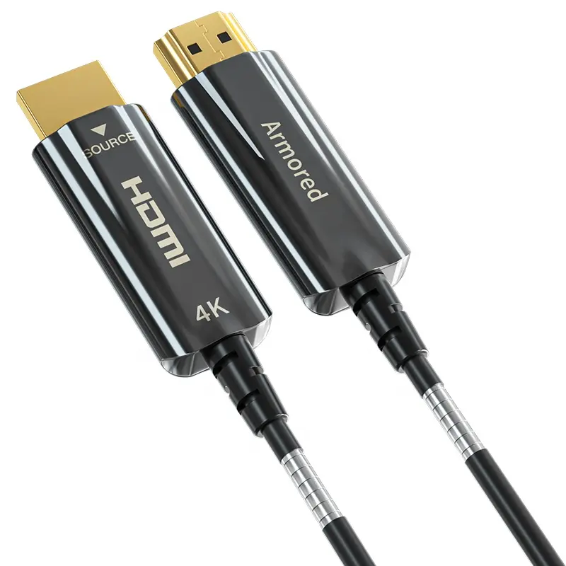 Lange Transmissie Pure Glasvezel Hdmi 3D 4K60Hz Kabel Ultra Hd 2.0 Hdmi Kabel 30M 50M 100M 300M 450M