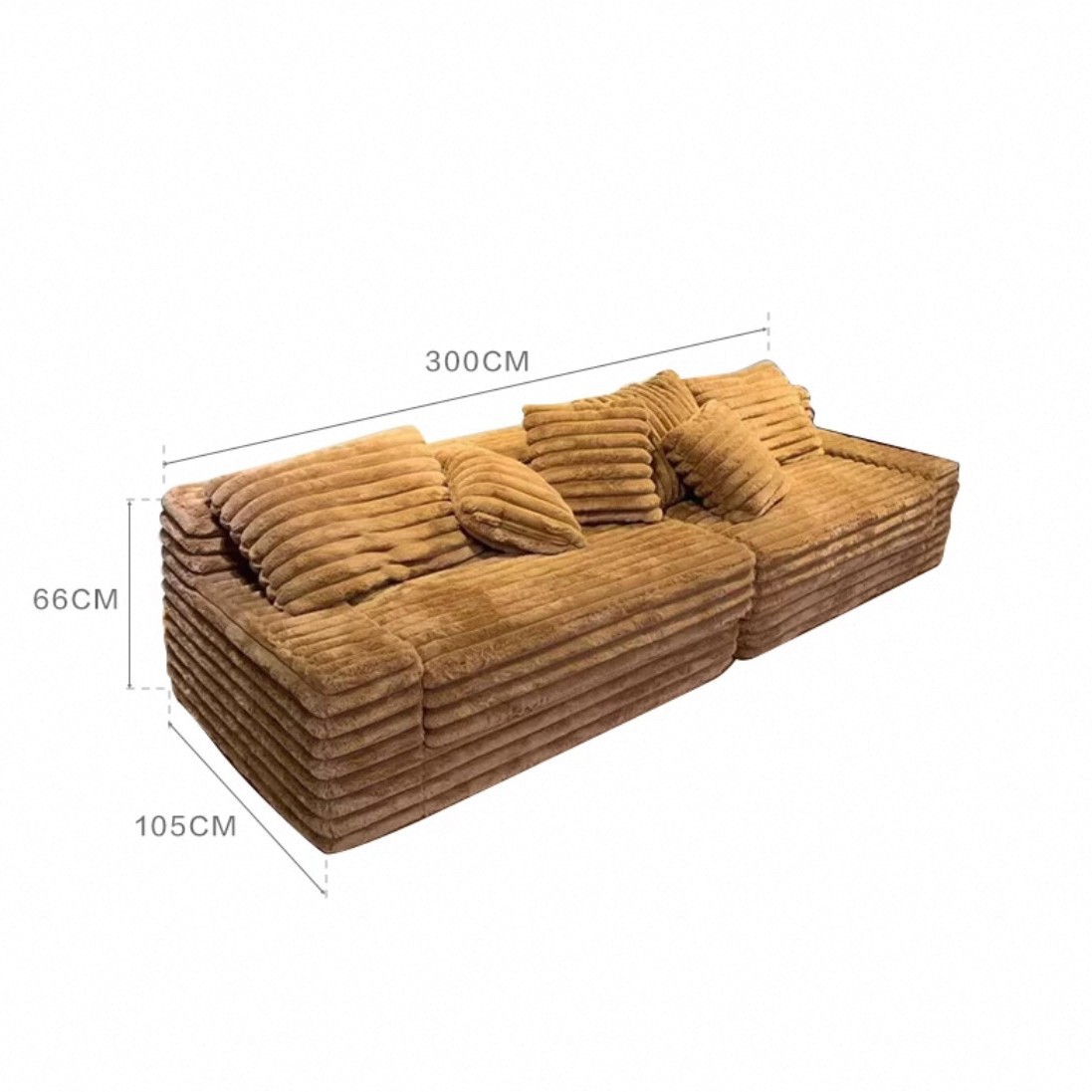 โซฟาแบบแยกส่วน [300 * 105 * 70 ซม.]