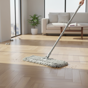 Gizmop Mopa Moderna de 40 cm con Cabezal Rectangular de Microfibra, Plegable, Autoescurrible, para Suelos de Parqué, de Rápida Absorción - Product Image 5