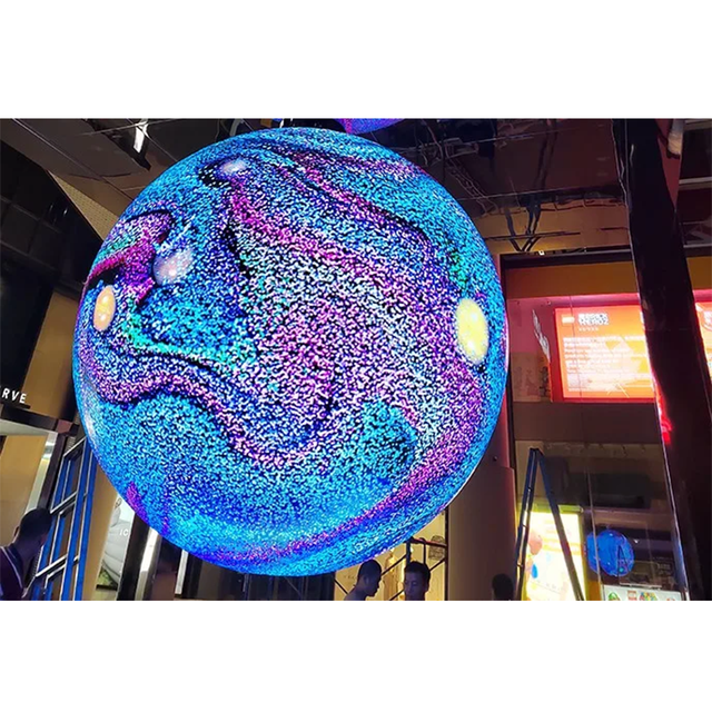 Customized Size Indoor Outdoor Spherical LED Screen Ball Globe Diameter 1m/1.5m/2m/3m/4m More Screen Shaped Sphere LED Display