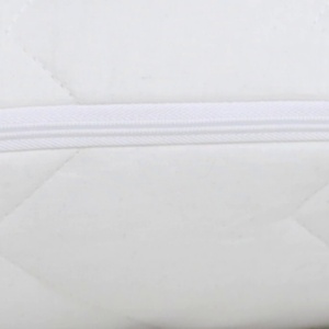 Zippered White Modern Woven <b>Waterproof</b> Quilted <b>Pillow</b> Cover Shell for Home Hospital & Hotel Use - Product Image 4