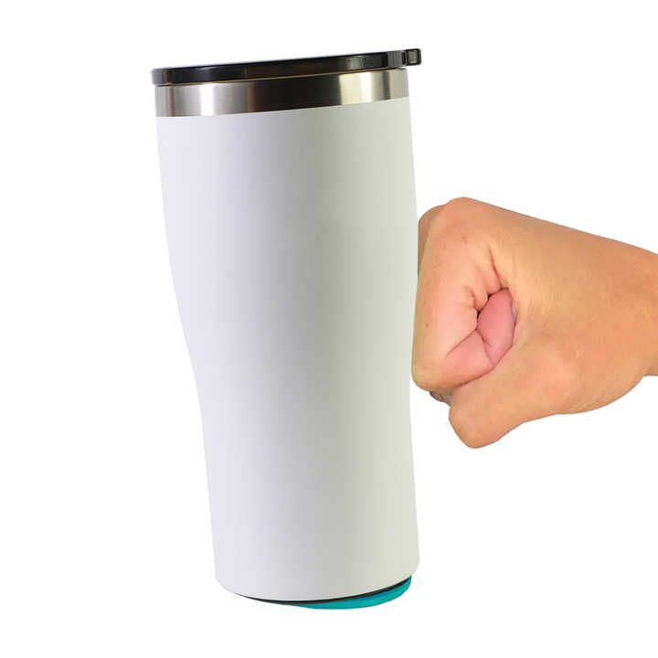Stainless Steel Double Wall Insulated 20 OZ Non Tipping Cooler Vacuum Cup Tumbler Suction Bottle Buttock