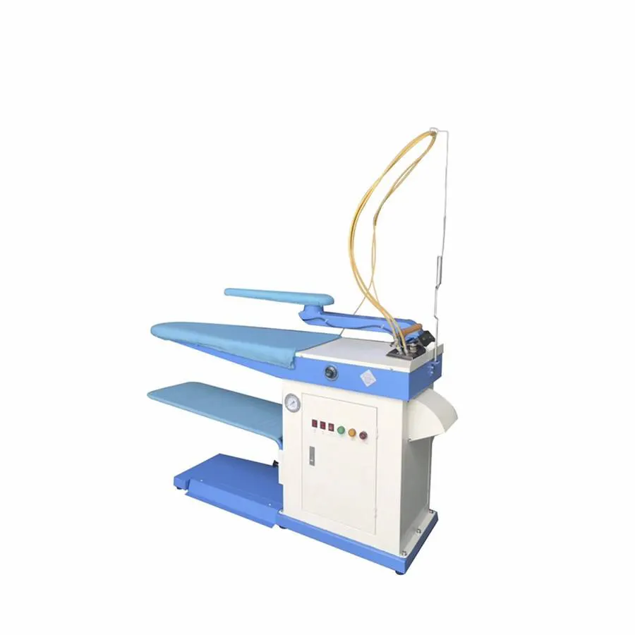 industrial laundry clothes vacuum iron press ironing table