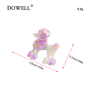 Dowell Attache mignonne pour cheveux de <span class=keywords><strong>chien</strong></span> de dessin animé avec acide acétique et strass pour femmes - Product Image 2