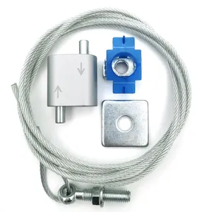 Outils gratuits Kit de suspension Gripper Cable Display System pour accrocher des images et l'éclairage à la maison