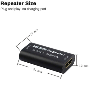 Nhà máy OEM Mini 8k60 4K60 <span class=keywords><strong>HDMI</strong></span> Coupler <span class=keywords><strong>3D</strong></span> <span class=keywords><strong>Extender</strong></span> <span class=keywords><strong>HDMI</strong></span> Booster khuếch đại tín hiệu 8K 4K <span class=keywords><strong>HDMI</strong></span> <span class=keywords><strong>Repeater</strong></span> tăng lên đến <span class=keywords><strong>40m</strong></span> - Product Image 2