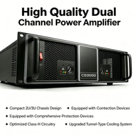 Amplificateur de puissance professionnel 2*550W - Haute puissance, faible distorsion pour spectacles/théâtres/grands événements
