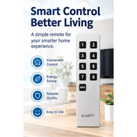 Nouvelle télécommande intelligente sans fil RF universelle à 6/7/8/9 boutons argentée pour maison intelligente avec longue portée