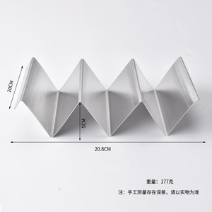 Yeni ürün mutfak restoran Taco tepsiler gıda plaka meksika Tortilla gözleme rafları paslanmaz çelik Taco tutucu - Product Image 3