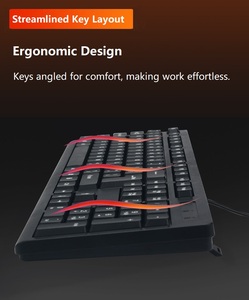 USB <strong>Wired</strong> Gaming <strong>Keyboard</strong> and Mouse Set 104-Key Slim Optical Ergonomic Design in Stock for Laptop Computer Application - Product Image 6