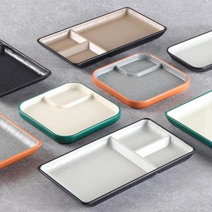 <b>Melamine</b> <b>plates</b>, Japanese-style barbecue and hot pot restaurant special <b>plates</b> for crispy pork, plastic divided snack <b>plates</b>, - Product Image 3