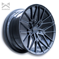 Jantes en alliage forgé multi-rayons 19-22 pouces 5x112/5x120/5x114.3 Noir mat Nouveau pour E90/G20/X3/X4/M5 Audi Tesla Model 3/Y/S