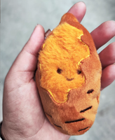 Mignon porte-clés en peluche patate douce, poupée en peluche patate douce de dessin animé, pendentif de sac, porte-clés
