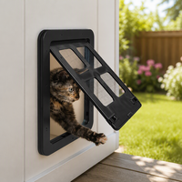 Porte pour animaux de compagnie magnétique en plastique rectangulaire à suspendre, sans découpe, pour moustiquaire de fenêtre, pour chats et petits chiens