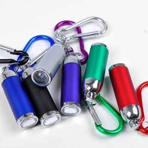 <b>Custom</b> Mini Flashlight for Hiking Climbing Camping Promotional Item With Uv Printed <b>Keychain</b> Ring - Product Image 2