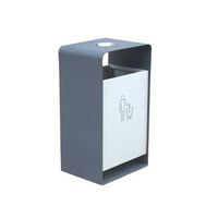 Poubelle extérieure en acier Poubelle extérieure Park Street Metal Waste Bin Commercial Recycling Dustbin Container Supplier