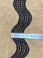 Dentelle soluble dans l'eau à pois ondulés en forme de S de 6 cm, ruban de dentelle géométrique à pois creux, pour la décoration des cols de robes et des ourlets de jupes