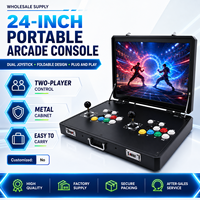Console de jeu portable pliable 24 pouces avec double joystick, Pandora Arcade Moonlight Treasure Box, machine tout-en-un pour jeux de combat à domicile