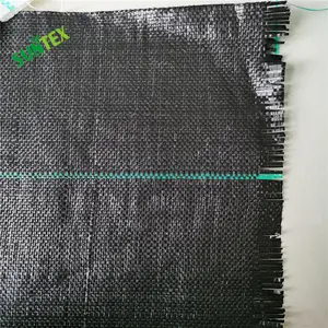 80g black ground cloth cover with uv treated Black plastic Woven weed mat fabric pp geotextile