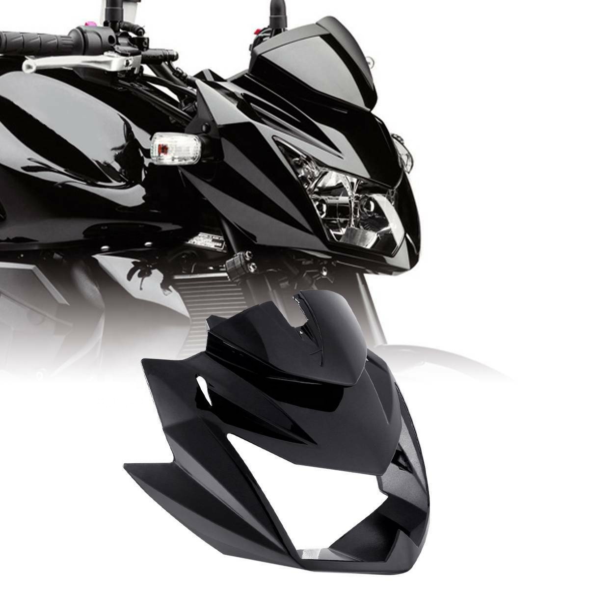 XF-12-66 Preto Superior Frontal Da Carenagem Do Farol Z750 Nose Cowl Para Kawasaki 2007-2012 08 09