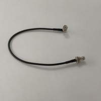 Conector BNC Macho en Ángulo Recto a TNC Hembra de Montaje en Panel, Cable Coaxial RG58 de 400mm, Ensamblaje de Cable Jumper RF