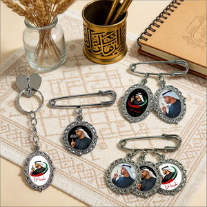 En stock, Pin de solapa Sheikh de los Emiratos Árabes Unidos, Adorno colgante, Broche conmemorativo 'No somos presas fáciles' con cierre de seguridad, Sin pedido mínimo - Product Image 4