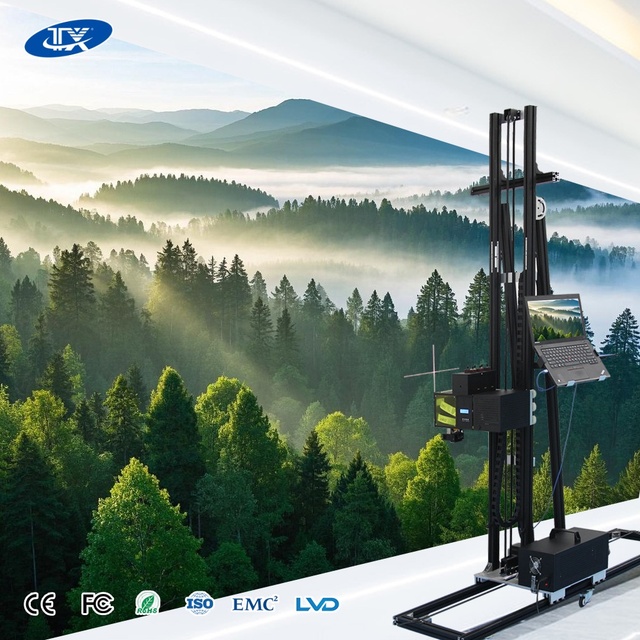 2026 New Chinese Wall Pen 3D Effect Vertical Wall Art Printing Machine Mounted Inject Printer UV Painting