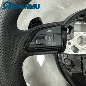 Volante de Cuero para Auto, de Fábrica, para Audi Q3 Q5 A3 S3 S8 R8 S6 S7 A4 A5 A6 A7 <span class=keywords><strong>2014</strong></span> 2015 2013 <span class=keywords><strong>S</strong></span>-<span class=keywords><strong>Line</strong></span> Sport, Base Plana - Product Image 4
