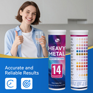 Tiras Reactivas para Prueba de Agua de Metales Pesados, 14 Parámetros, Uso Rápido y Fácil, Protección para el Hogar - Product Image 1