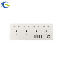 Tuya Wifi Remote Kontrol Rumah Pintar, Steker dengan Pengisian USB WIfi Strip Daya Kontrol Pintar