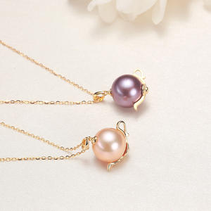 Collar con Colgante de Perla de Agua Dulce Impecable de 12 mm al por Mayor, Plata S925 con Incrustaciones de Circonita, Colgante de Moda - Product Image 2