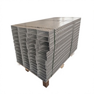 รางเคเบิลแบบเจาะรูชุบสังกะสีแบบจุ่มร้อน, รางเคเบิลโลหะขนาด 100x100 และ 200x100, โรงงานผลิตรางเคเบิลสแตนเลส - Product Image 1