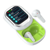 Écouteurs intra-auriculaires sans fil à commande tactile ENC, écran LED couleur, chipset JL pour 5.3, étanches IPX4, faible latence, stéréo