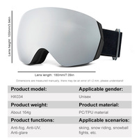 Lunettes de ski photochromiques, protection UV400, lunettes de sport pour le ski, verres polarisés, lunettes de sécurité pour le snowboard, logo personnalisé