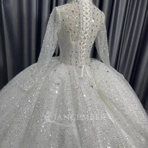 Nuevo Vestido de Novia Lujoso con Cuentas y Lentejuelas, Vestido de Novia, Lscm16 Jancember - Product Image 6