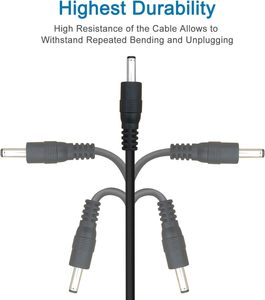 <span class=keywords><strong>USB</strong></span> a 3,5mm Cable 5V de corriente directa Cable de alimentación <span class=keywords><strong>USB</strong></span> a 3,5mm x 1,35mm Macho Jack conector de adaptador de enchufe de Cable de carga - Product Image 3