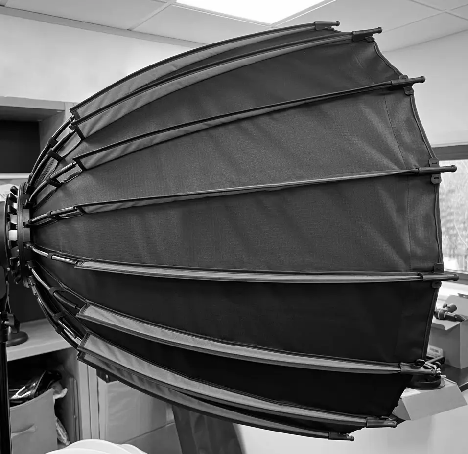 parabolic strobe softbox photography Mount 90cm Softbox photo studio with Bag Diffuser grid Softbox