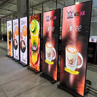 Vendita calda commerciale P1.86 P2.5 Led Poster Display pubblicità Led specchio schermo 1920x640mm Digital Signage e Display