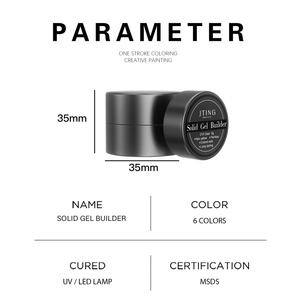 JTING Gel Constructor de Uñas Profesional de Calidad, No Pegajoso, Sólido, en Tarro de 5g, Libre de HEMA, Gel UV Constructor Sin Dolor - Product Image 2