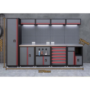 Tùy chỉnh Modular Heavy-Duty thép nhà để xe máy trạm với công cụ nội & bàn làm việc OEM hỗ trợ - Product Image 3
