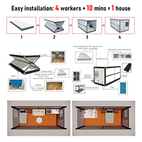 Contenedor Plegable Cammi, Comedor Moderno para Apartamentos, Cocina Comercial Prefabricada, Edificio de Comedor para Campamentos de Trabajadores Mineros
