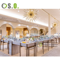 Comptoir de présentation de bijoux à la mode, mobilier de magasin de bijoux, vitrine de présentation de bijoux avec design de mobilier de boutique de bijoux