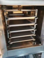 Horno Rotatorio Eléctrico Comercial para Hornear Pan Pita y Pizza, Capacidad para 5 Bandejas, Nueva Alta Productividad, Harina y Frutos Secos