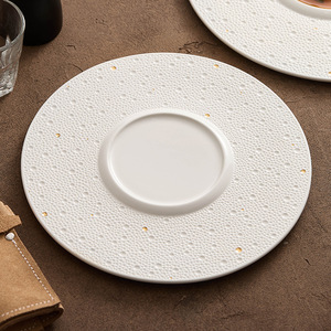 Assiette à dîner en céramique ronde gastronomie moléculaire apéritif pâtes spectacle plateau salade Steak plateau de service fête Restaurant vaisselle - Product Image 5