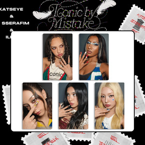 Cartes Lomo ICONIC by MISTAKE, Groupe de filles KPOP KATSEYE, ILLIT, LE, Cartes à collectionner, DANIELA, LARA, MANON, MEGAN, SOPHIA, Cartes brillantes - Product Image 3
